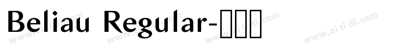 Beliau Regular字体转换 Beliau Regular字体转换